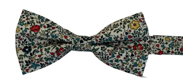 liberty style ditsy floral english wildflower design child's bow tie