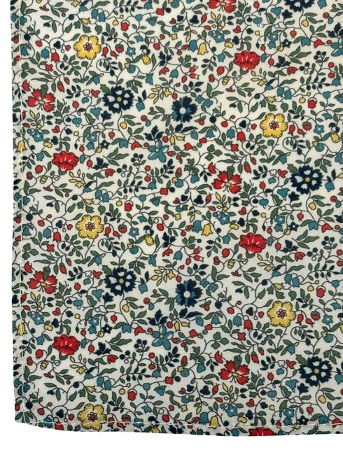 liberty style ditsy floral english wildflower design pocket square