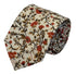 Liberty style red climbing English wildflower design tie and matching pocket square