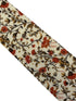 Liberty style red climbing English wildflower design tie