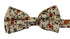 Liberty style red climbing English wildflower design child's bow tie