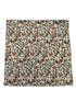 Liberty style red climbing English wildflower design pocket square