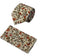 Liberty style red climbing English wildflower design tie and matching pocket square