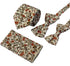 Liberty style red climbing English wildflower design pocket square