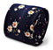 navy tie with daisy floral cotton design