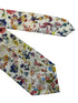 extra long watercolour floral wildflower cotton tie cotton in a liberty style design