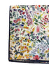Felda print watercolour multicolour floral wildflower pocket square cotton liberty style London design