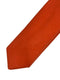 plain bright burnt orange 100% wool tie