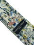 watercolour blue floral wildflower cotton tie in a liberty style design