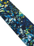 navy dark blue floral wildflower cotton tie in a liberty style design