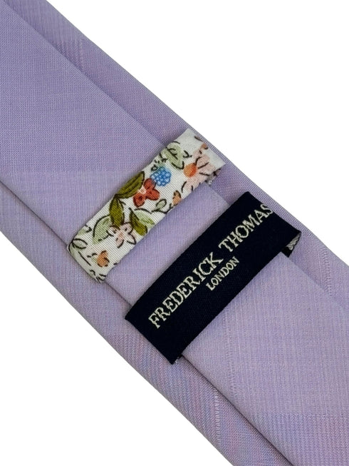 lilac lavender light pale purple cotton tie
