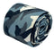 blue camouflage army design cotton tie