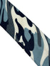 Extra long blue camouflage army design cotton tie