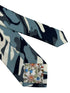 Extra long blue camouflage army design cotton tie