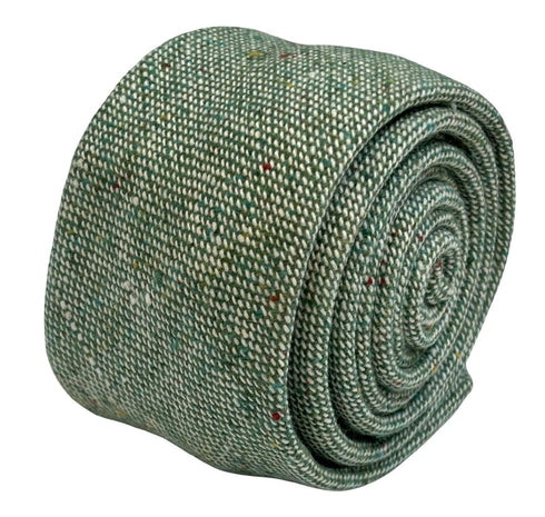 speckled olive avocado pistachio light green 100% wool tie
