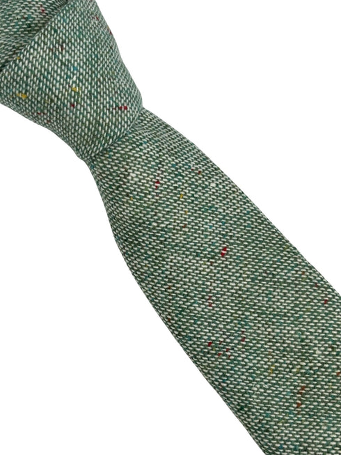 speckled olive avocado pistachio light green 100% wool tie