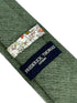 plain forest green linen tie