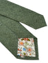 plain forest green linen tie