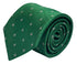 dark emerald forest green mens tie with fleur de lis lys design