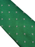 dark emerald forest green mens tie with fleur de lis lys design