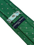dark emerald forest green mens tie with fleur de lis lys design