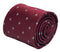 dark burgundy maroon red men's tie with fleur de lis lys design
