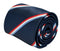 navy dark blue tie with Luxembourg flag design