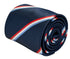 navy dark blue tie with Luxembourg flag design