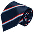 navy dark blue tie with Luxembourg flag design