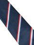 navy dark blue tie with Luxembourg flag design