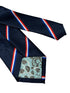 navy dark blue tie with Netherlands flag design