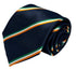 navy dark blue tie with Irish Ireland flag design