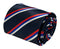 navy dark blue tie with Serbia flag design