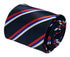 navy dark blue tie with Serbia flag design
