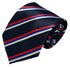 navy dark blue tie with Serbia flag design