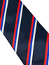 navy dark blue tie with Serbia flag design