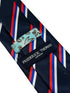 navy dark blue tie with Serbia flag design