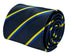 navy dark blue tie with Swedish Sweden flag design