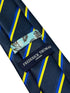 navy dark blue tie with Swedish Sweden flag design