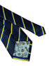 navy dark blue tie with Swedish Sweden flag design