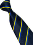 navy dark blue tie with Swedish Sweden flag design