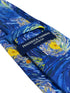 The Starry Night by Van Gogh blue and yellow Impressionist inspired tie