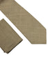 beige cream linen textured pocket square