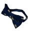 navy blue adult bow tie with yellow taxi car design