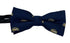 navy blue children's bow tie with yellow taxi car design
