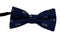 navy blue children's bow tie with bicycle bike design