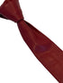 red tie in faux leather style material