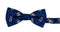royal blue children's bow tie with astronaut design