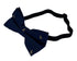 Children's navy dark blue bow tie with cute duck print