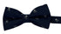 navy bow tie with white blue skull and crossbone design